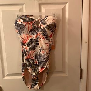 NWT SMALL halter style High Coverage Swimsuit